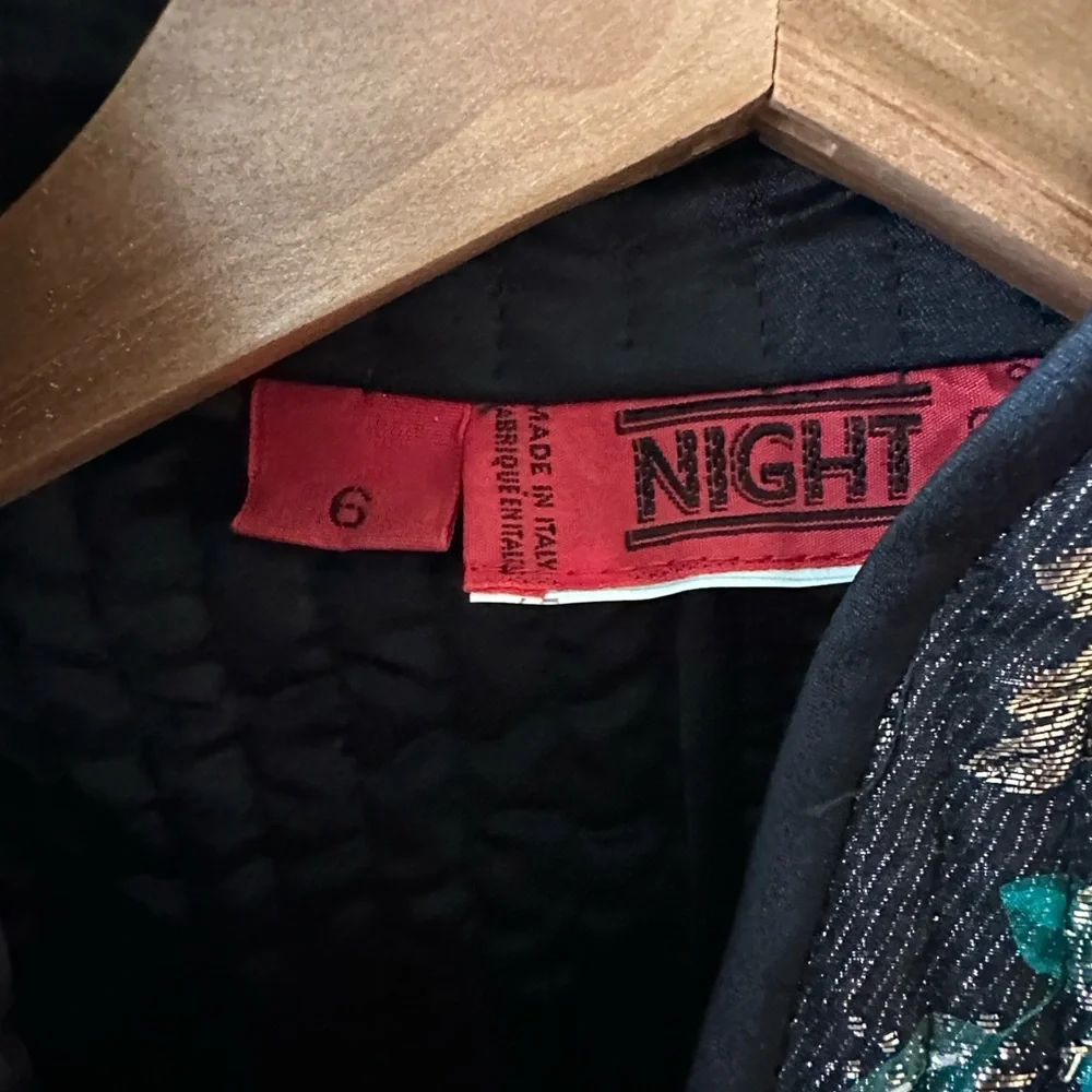 Valentino Night Metallic Brocade Jacket Size 6 - Picture 3 of 13